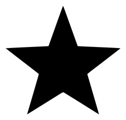 Obraz premium a picture of a star free icon, black, icon, picture, star, symbol, against transparent background