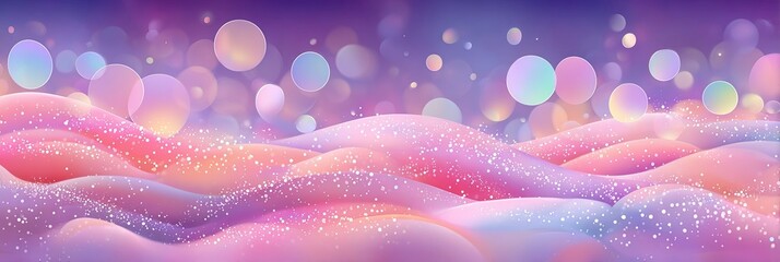 Luminous Gradient Spring Terrain Texture Evokes Joy and Hope with Airy Pastel Dream Illusion