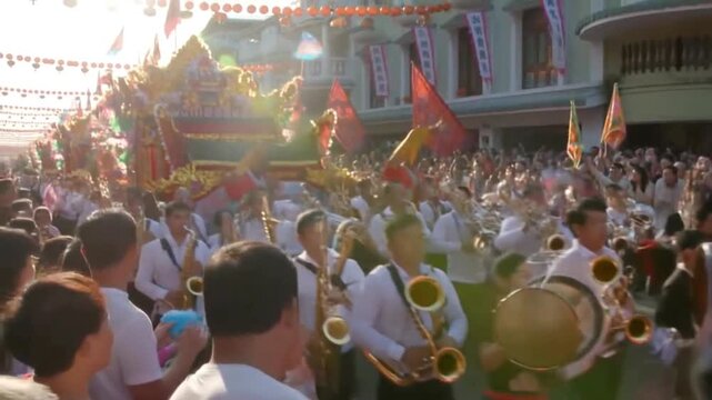 Chinese New Year Parade Crowd