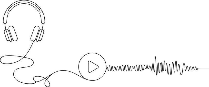 Headphone vector