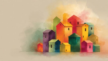 Food Security: Donation boxes arranged in public hall
