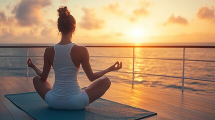 Wellness cruise retreats with spa, yoga, meditation, healthy cuisine and relaxation in peaceful ocean environments
