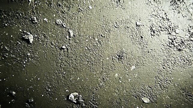 Dark Muddy Ground Texture with Grungy Brown Soil and Uneven Patchy Surface Background Design