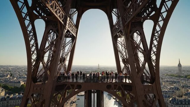 interrior of eiffel tower