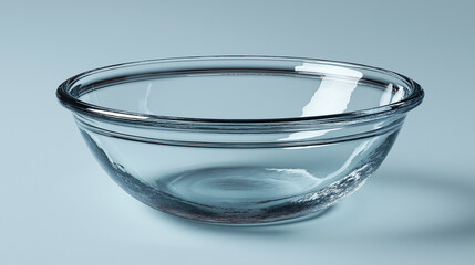 Minimal transparent kitchen bowl isolated