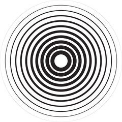 Sonar sound waves. Radar icon. Sonar wave sign