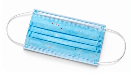 Blue Surgical Face Mask Symbolizing Health Protection and Editorial Styling for Medical Safety Equipment