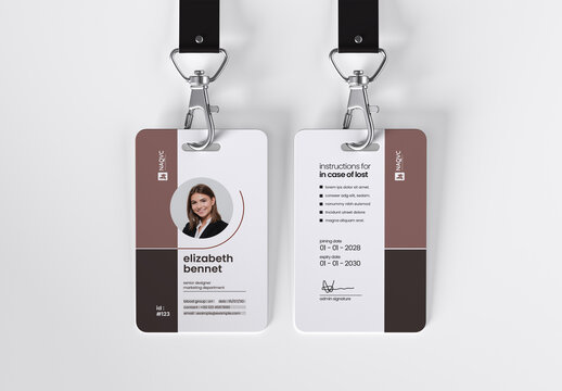 Modern Corporate ID Card Design Template