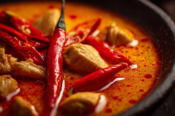 Aromatic Chicken Curry with Red Chilies: A Spicy and Flavorful Culinary Delight