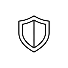Obraz premium Minimalist Shield Icon Illustration for Security and Protection Concepts
