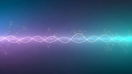 Abstract Blue Tech Background with Glowing Connections, Abstract Background.