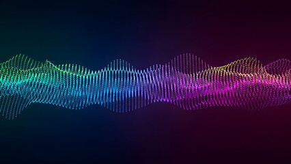 Dynamic Spectrum Waveform, Abstract Background.