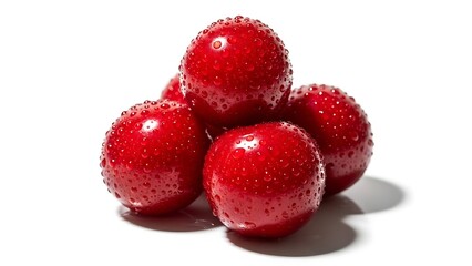 Fresh Ripe Strawberries Stacked Together.
