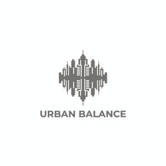 Fototapeta premium Urban Balance Modern City Skyline Architecture Logo