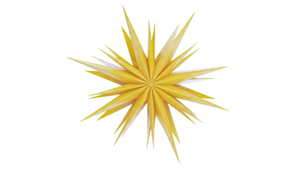 Abstract Yellow Starburst