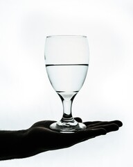 empty wine glass