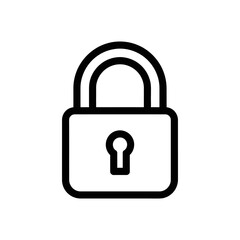 Secure Lock Icon Illustrating Data Protection and Privacy Concept