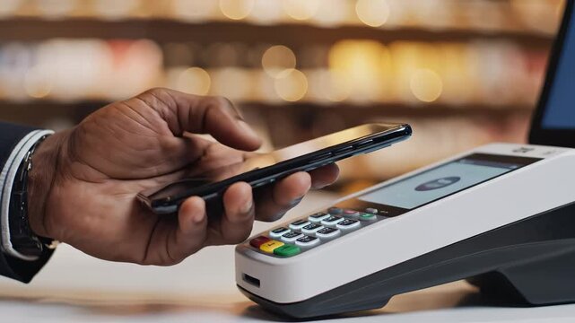Mobile phone payment at checkout