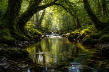 waterfall in the woods