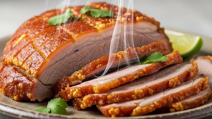 Sliced Roasted Chicken Breast with Herbs.