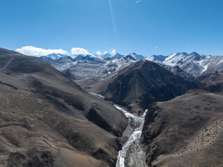 Mount Everest landscape in tibet, China