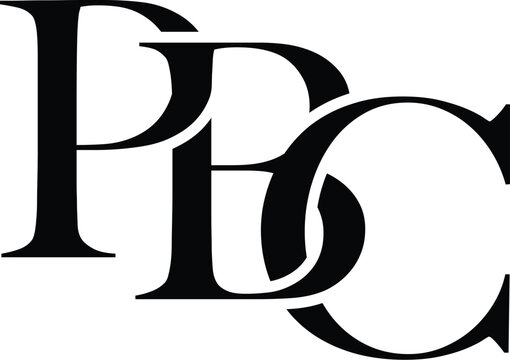 Letter PBC clothing logo design