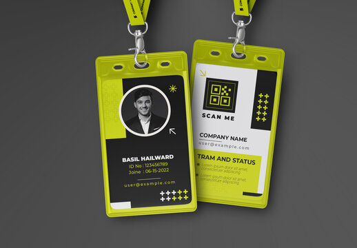 Business Employee ID Card Design