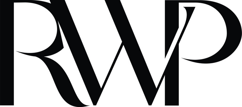 Letter RWP clothing logo design