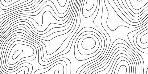 Fototapeta premium Seamless black and white geometric pattern featuring abstract wave lines and circular ornaments for a stylish vector texture backdrop