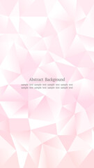 クリスタル調ポリゴンのピンク背景 縦長16:9