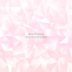 ポリゴンクリスタル調のピンク背景 正方形デザイン