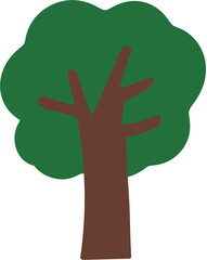 Obraz premium Tree illust 트리 나무 그림