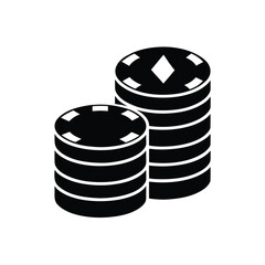 Poker Chip Stack Icon