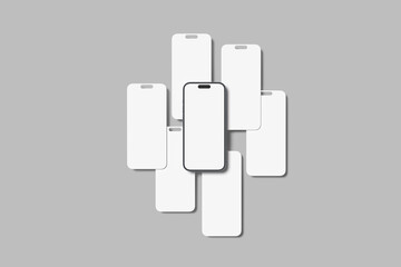 phone screen presentation blank mockup