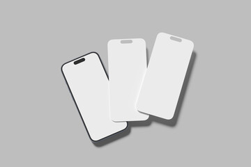 phone screen presentation blank mockup