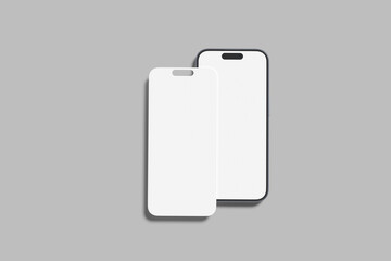 phone screen presentation blank mockup