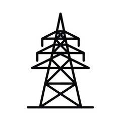 Power Line Tower Energy Icon
