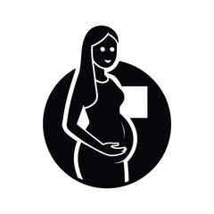 Pregnant Woman Healthcare Icon