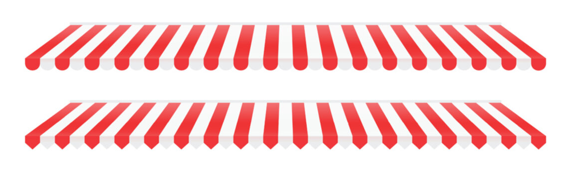 striped shop window tent set store awning pattern