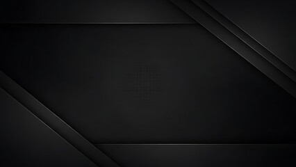 Dark Luxury Textured Background - Abstract Black Geometric Digital Art.