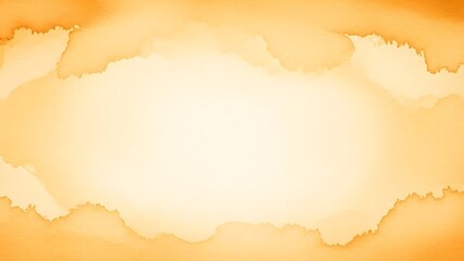 Orange Watercolor Wash Background with Soft Blended Edges for Design.