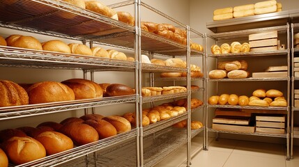 パン屋の陳列棚