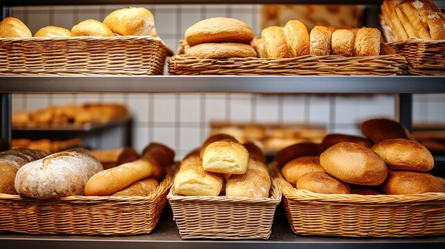 パン屋の陳列棚