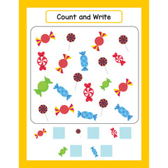 Counting worksheet activities for kids page 15