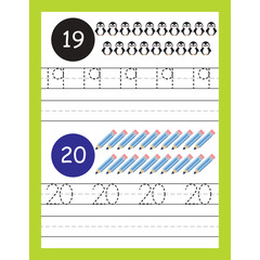 Counting worksheet activities for kids page 21