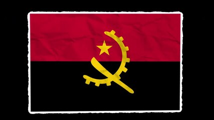 Angola paper flag