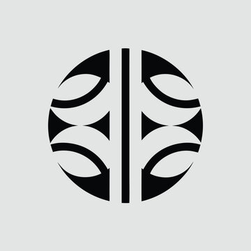 Stylish abstract JCB symbol on white background, vector illustration, flat design