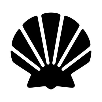 PNG Minimalist black shell silhouette.