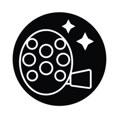 Reels New Video Neon Icon