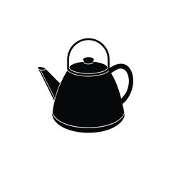 Obraz premium Vector Illustration of Classic Black Kettle Design